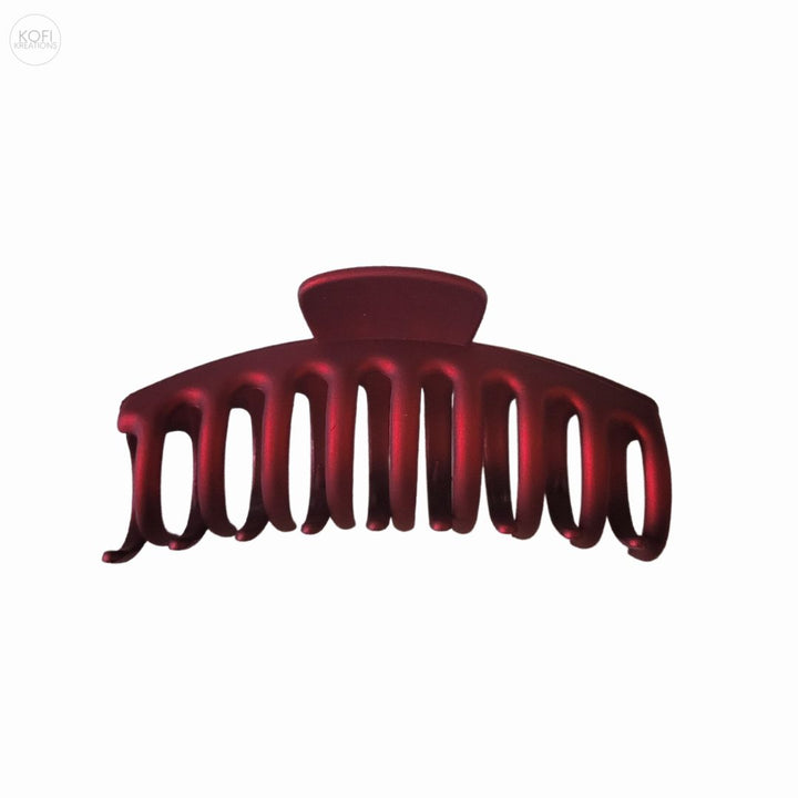 Red Matte - Hair Claw Clip