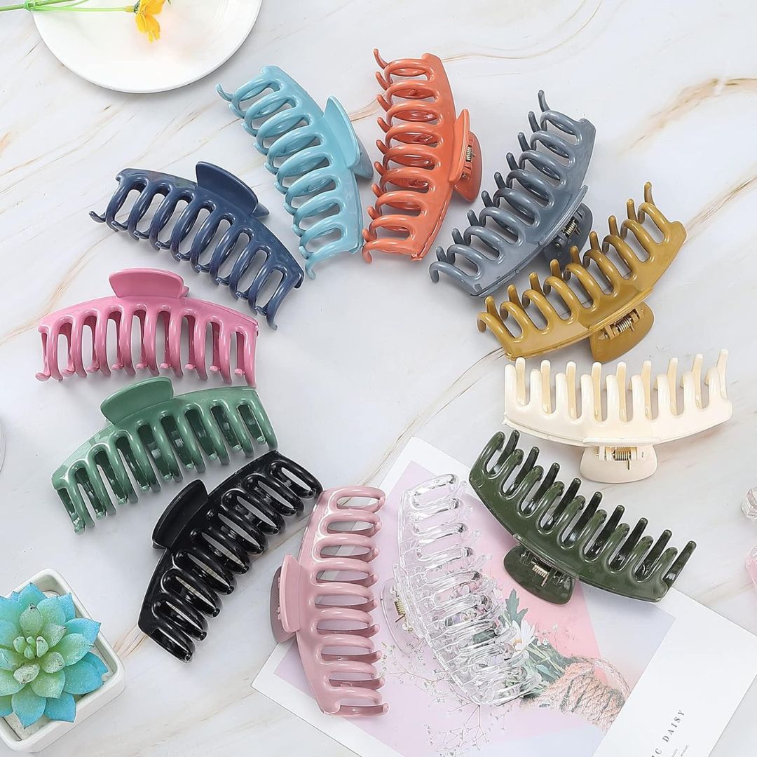 Green Matte Hair Claw Clip