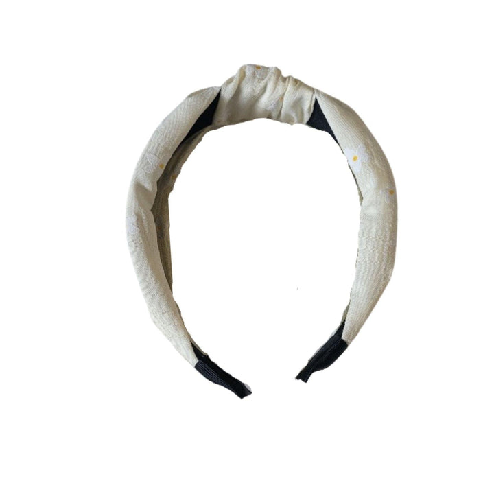 Ivory Flower Knot Headband - Kofi Kreations