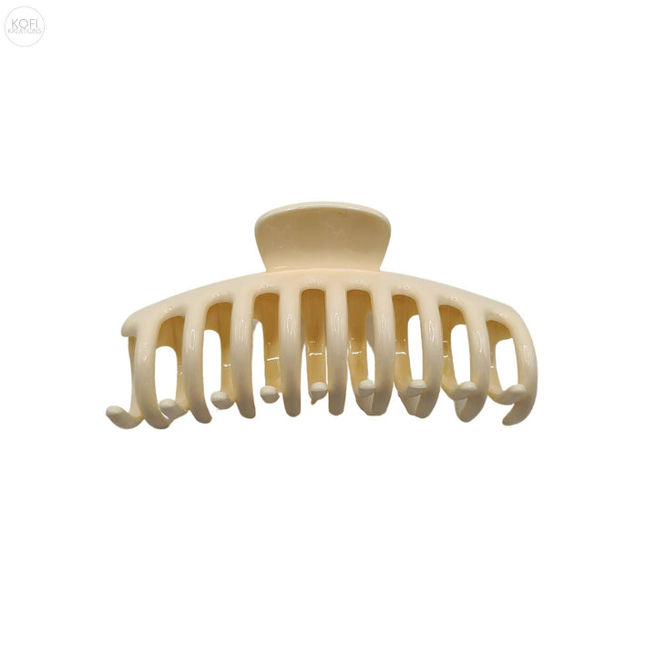 Ivory Hair Claw Clip - Kofi Kreations