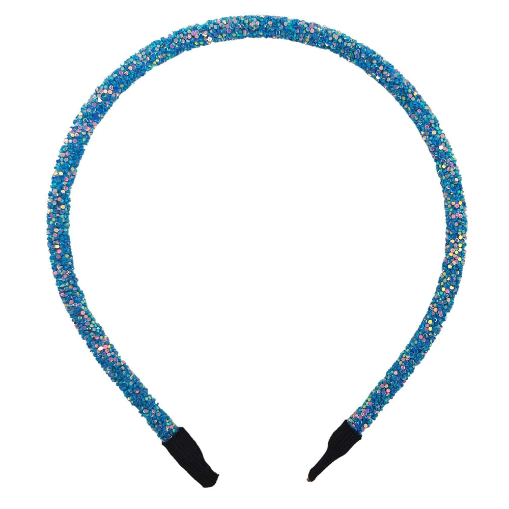 Light Blue Glitter Headband - Kofi Kreations