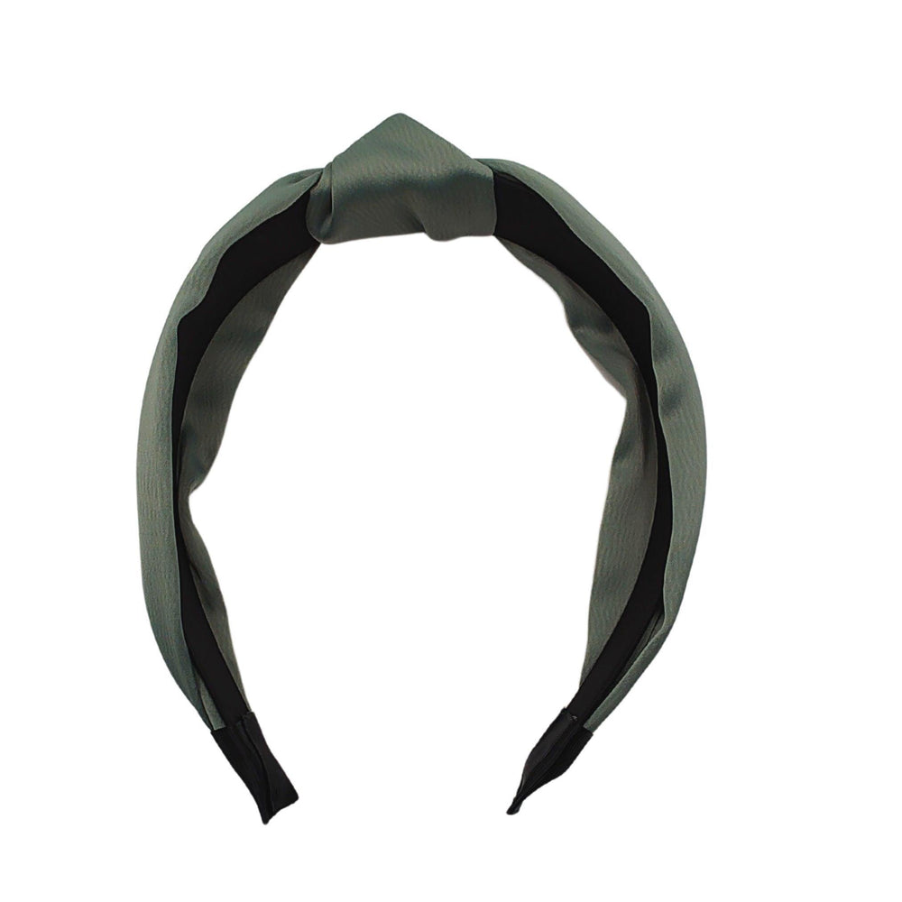 Olive Green Top Knot Headband - Kofi Kreations
