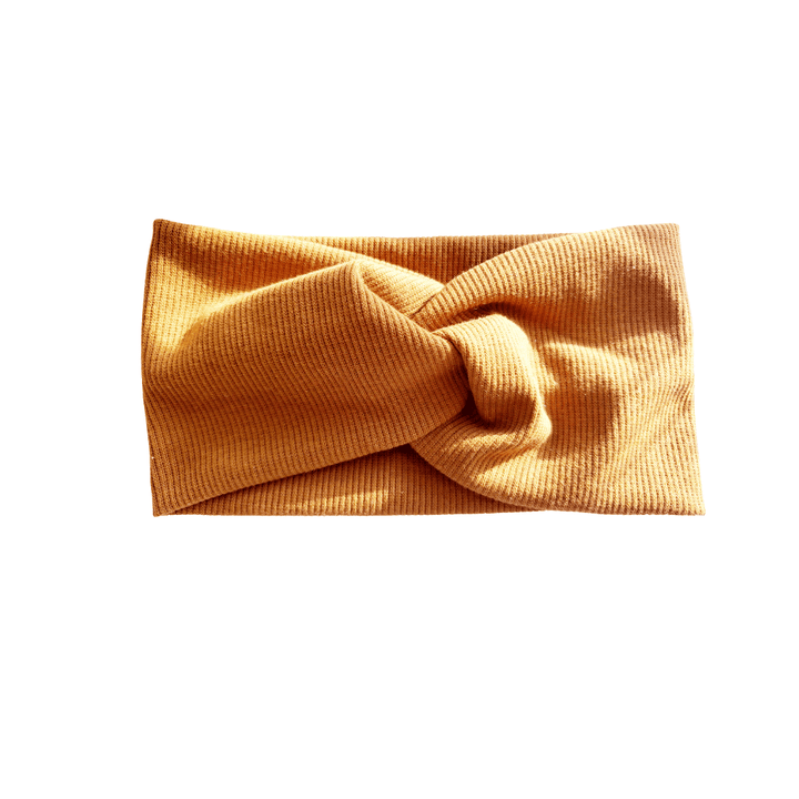 Orange Twist Knot Headband - Kofi Kreations