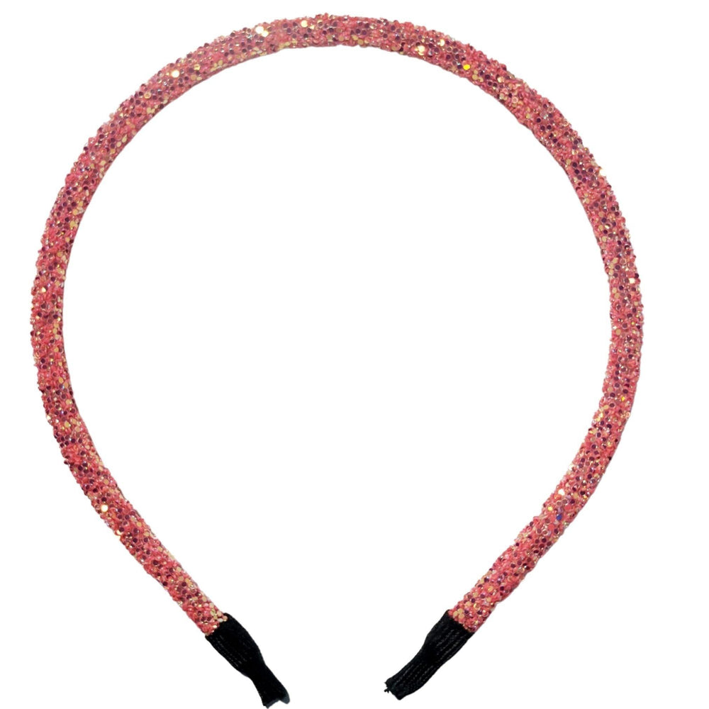Peach Glitter Headband - Kofi Kreations