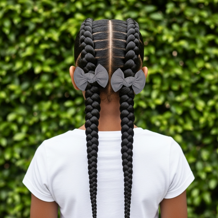 Gray | Knot Hair Bows