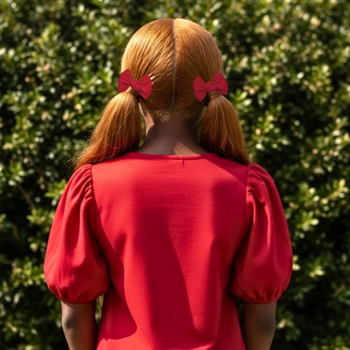 Red | Knot Hair Bows
