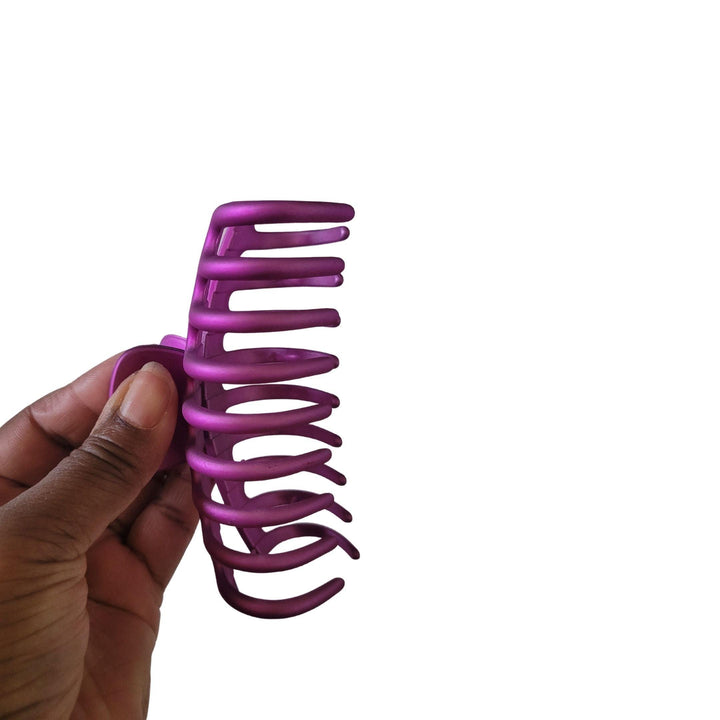 Purple Matte Hair Claw Clip - Kofi Kreations