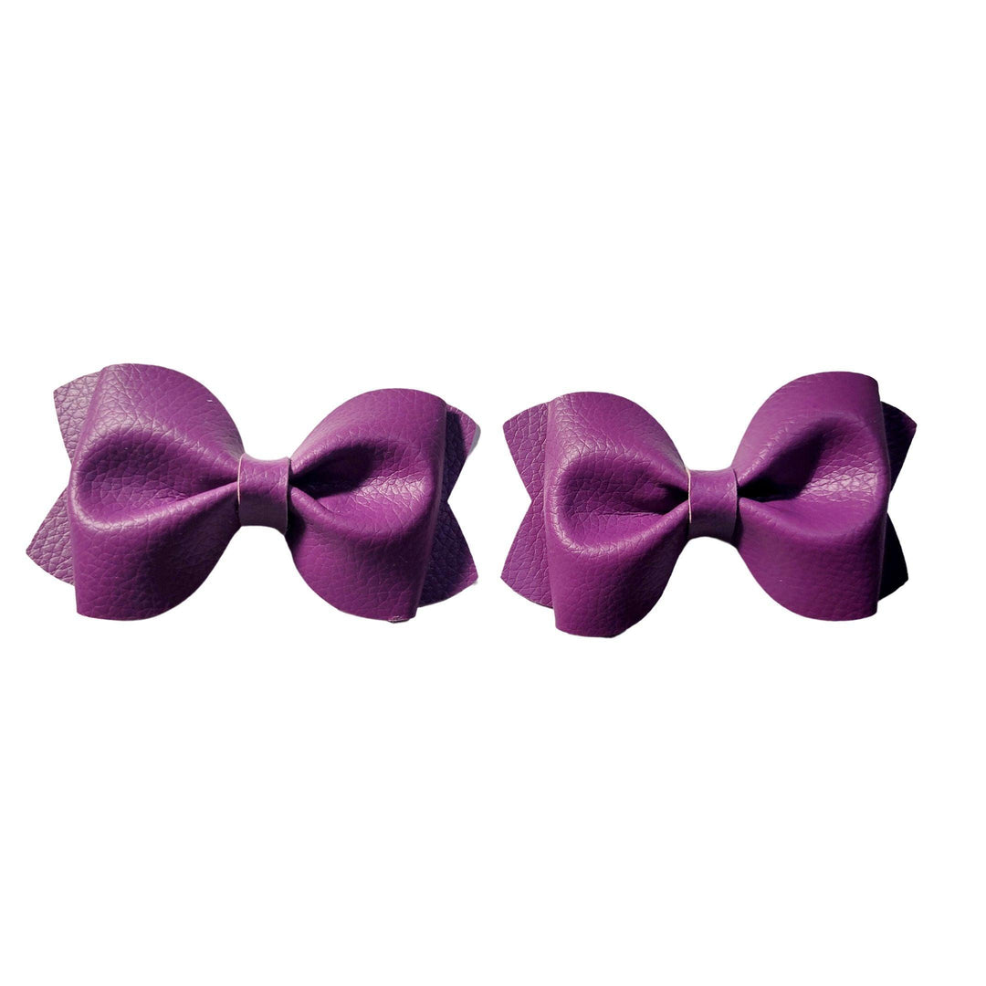 Purple Pinch Hair Bow - Kofi Kreations