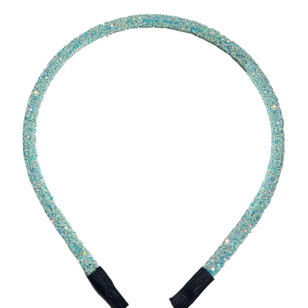 Turquoise Glitter Headband - Kofi Kreations