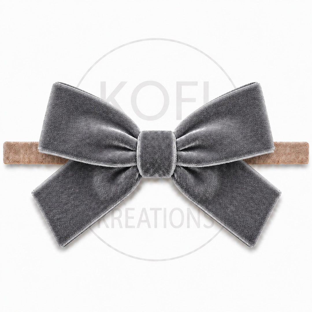 Large Velvet | Bow Headband