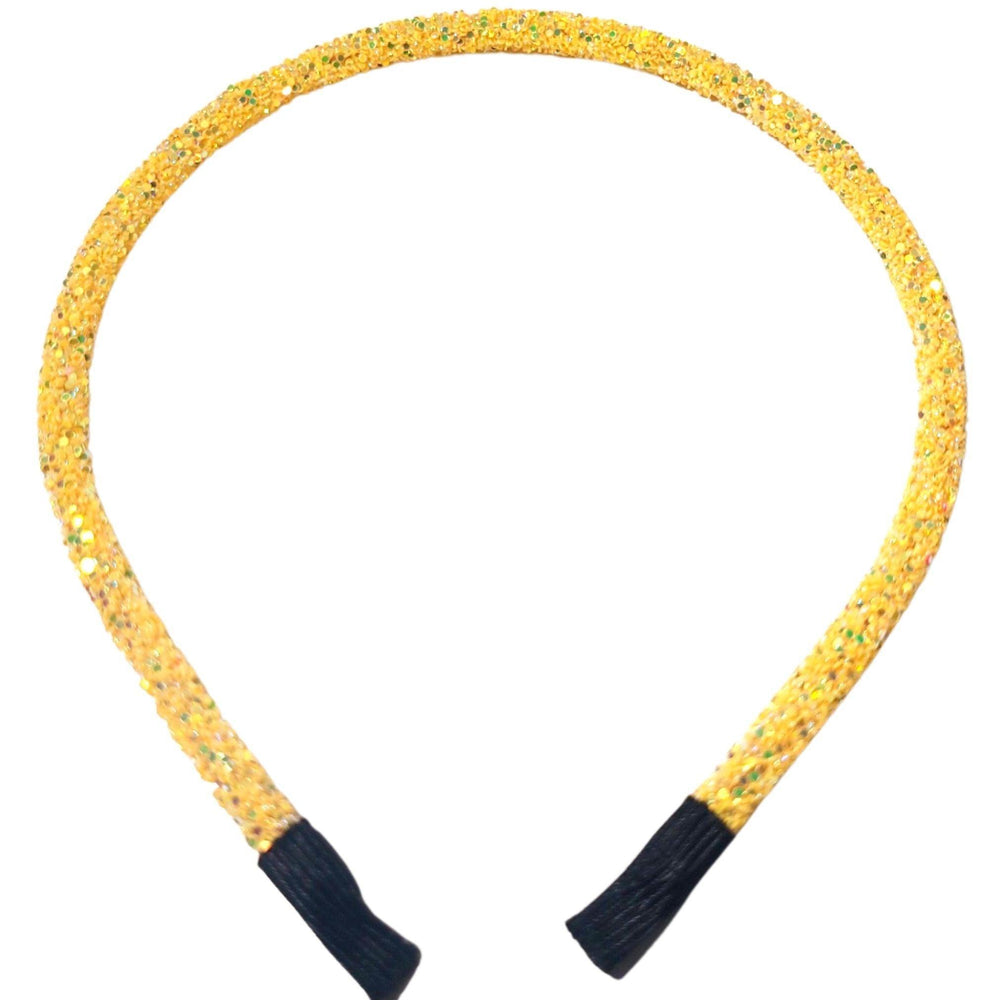 Yellow Glitter Headband - Kofi Kreations