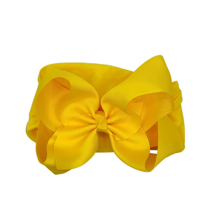 Yellow Turban Bow Headband - Kofi Kreations