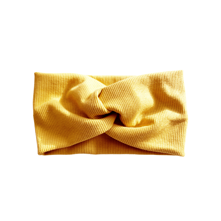 Yellow Twist Knot Headband - Kofi Kreations